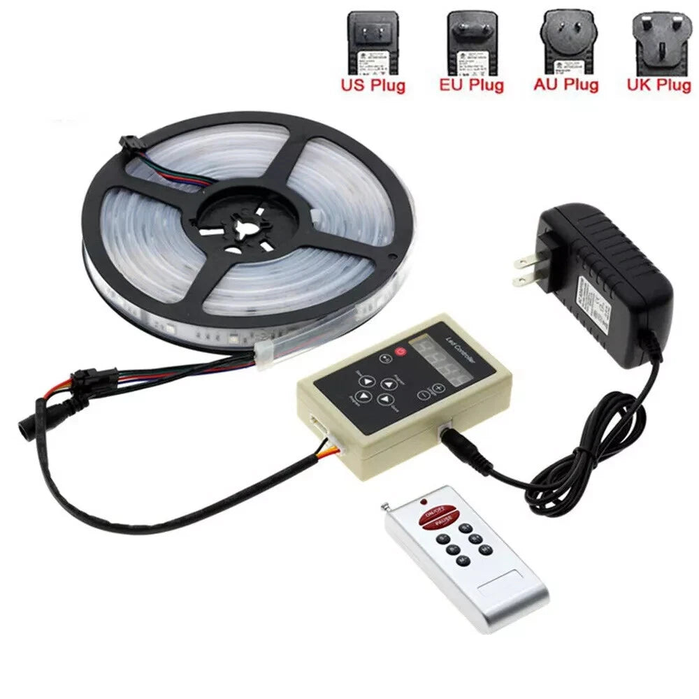 5M Chasing Dream Magic Color RGB 5050 WS2811 IC LED Strip Light + Remote + Power
