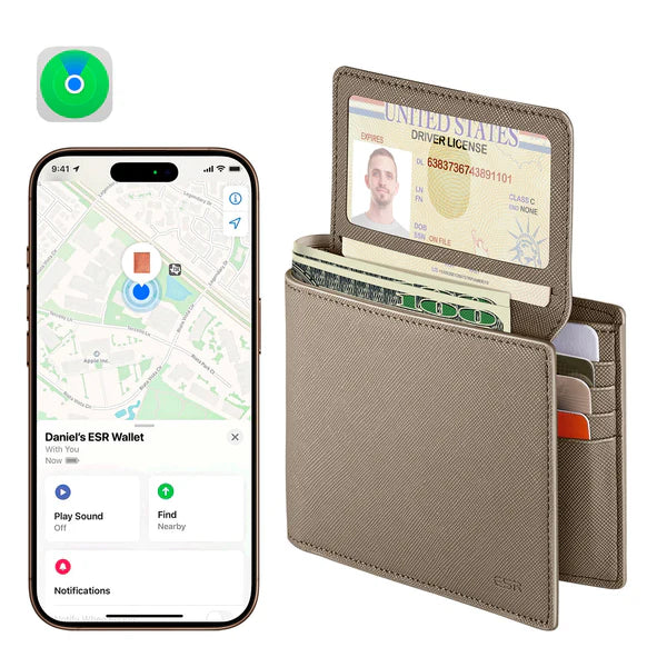 Geo Wallet with Find My - Elephant Gray