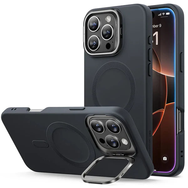 iPhone 16 Pro Max Cloud Soft Case with Stash Stand
