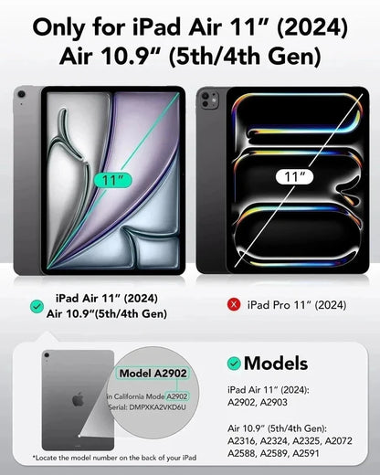 iPad Air 11ʺ (2024), Air 10.9ʺ (5th/4th Gen) Rebound Hybrid Case 360