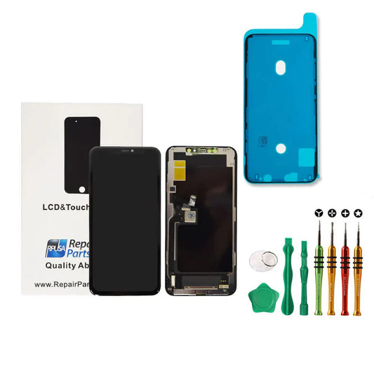 iPhone 11 Pro Max Black Premium Hard OLED Glass Screen Replaceme