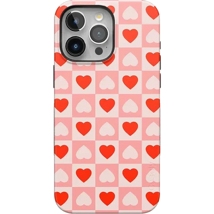 King of My Heart - Checkered Hearts Case