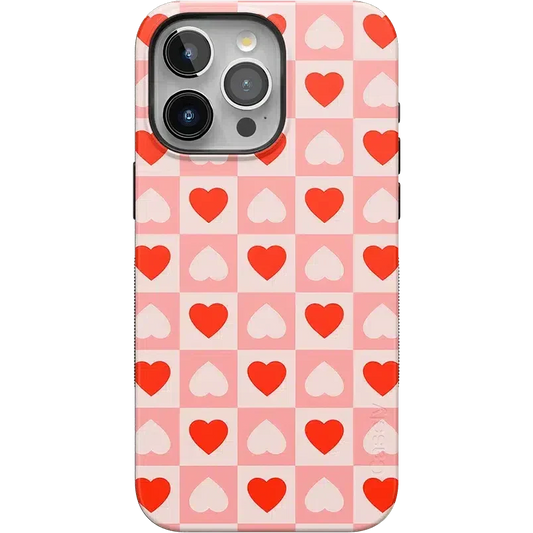 King of My Heart - Checkered Hearts Case