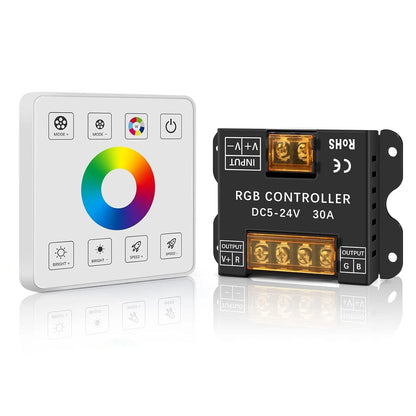 RGB LED Strip Controller RF Wireless Remote Control 5050 3528 Touch Panel Dimmer