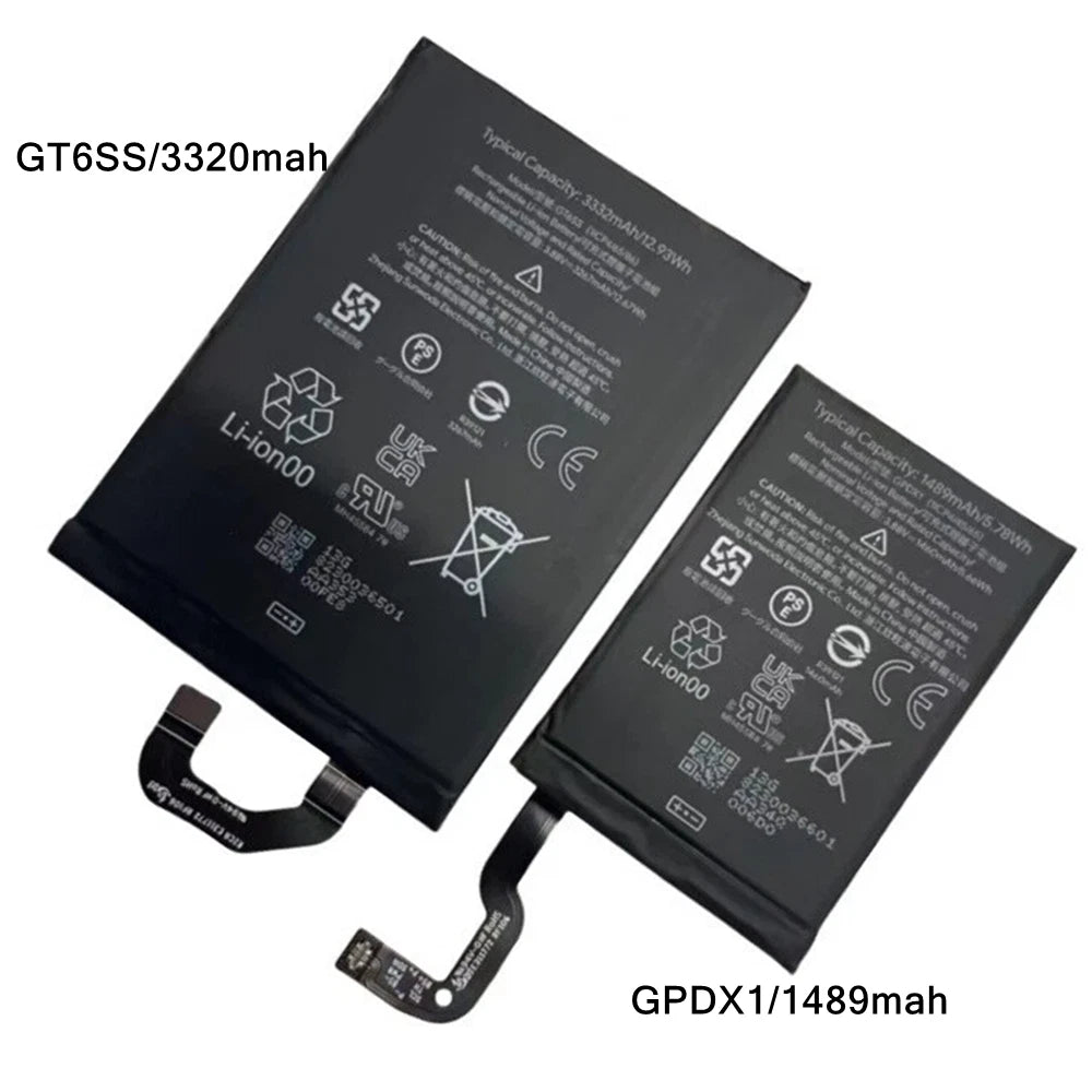 Li-ion Battery Replacement For Google Pixel Fold GPDX1 1489mAh / GT6SS 3320mAh