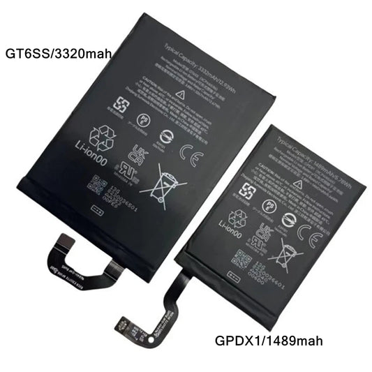 Li-ion Battery Replacement For Google Pixel Fold GPDX1 1489mAh / GT6SS 3320mAh
