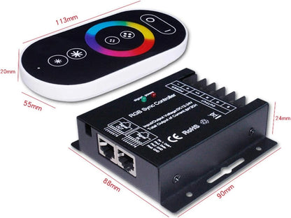 DC12V-24V 24A Wireless LED Strip Light Touch Panelled RF Remote Controller RGB